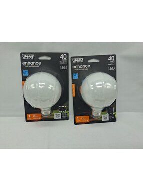 2 Feit Electric Enhance 40 WATT LED Soft White 350 Lumens,